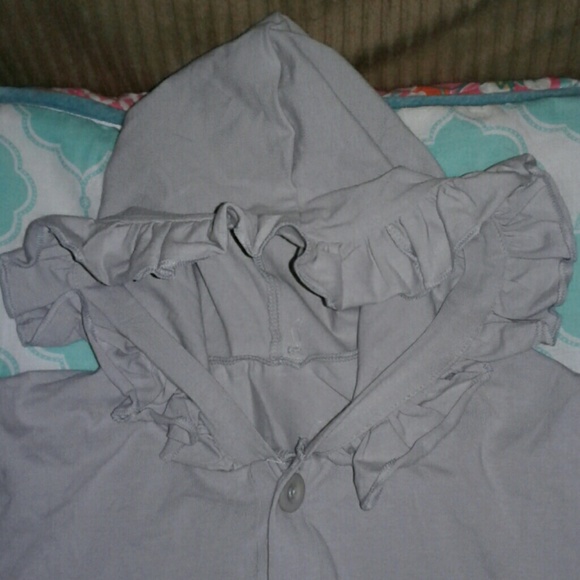 *SOLD* Ruffle Hooded Jacket - Picture 2 of 6